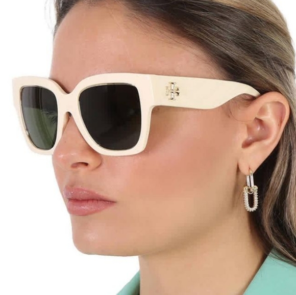 Tory Burch Accessories - TORY BURCH Ivory Cat Eye Sunglasses TY7184U  I